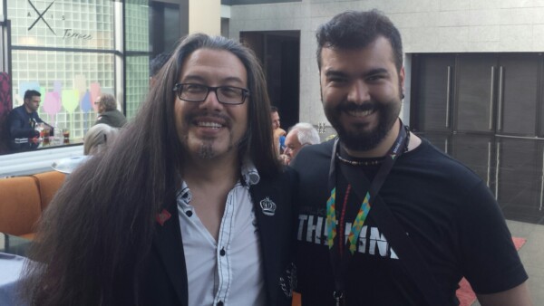 2016 - With industry legend John Romero (DOOM) at Gamelab Barcelona.