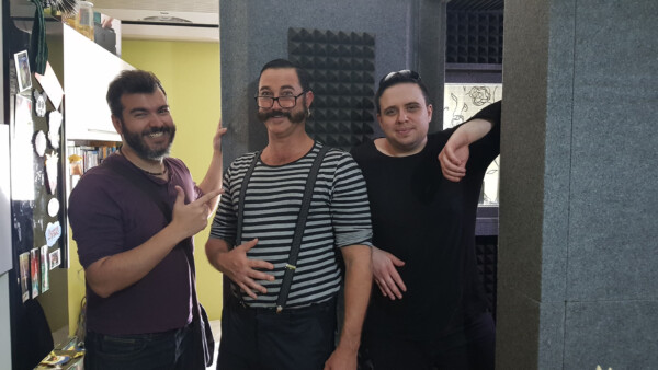 2019 - After a recording session for Blasphemous with Deogracias' voice actor Scott Abraham Singer.