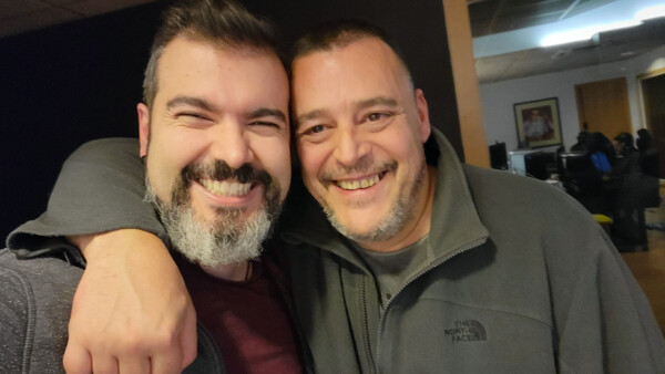 2023 - Posing with my favourtite spanish voice actor Nacho de Porrata, who I personally casted to voice in Blasphemous II so I could meet him! 😁