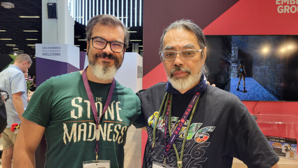 2024 - Posing with industry legend Takaya Imamura (Gamescom)