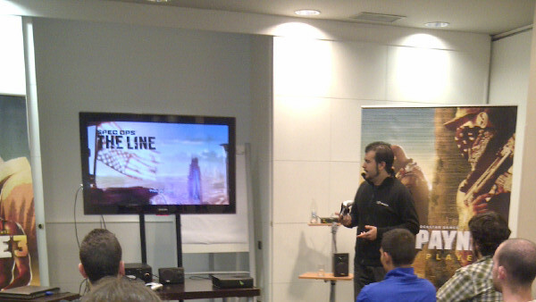 2012 - Selling Spec Ops The Line to spanish retailers during my third press tour for the game.