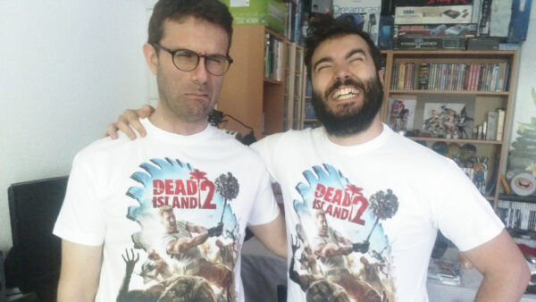 2015 - With my spanish colleague Francisco Javier the day Dead Island 2 was cancelled.