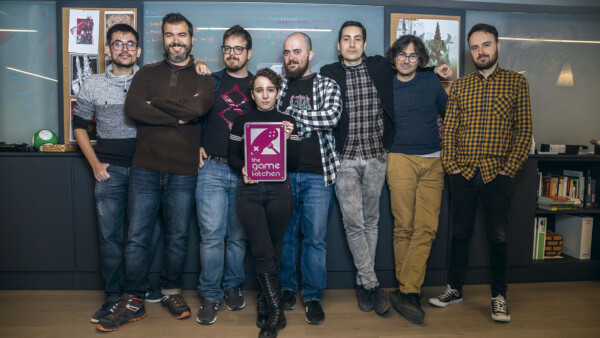 2019 - Some members of the Blasphemous team posing for an interview weeks after the release of the game.