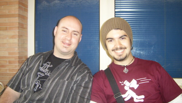 2007 - Meeting Dodgeball Source's director Cory Davis during a visit to Seville with his family.