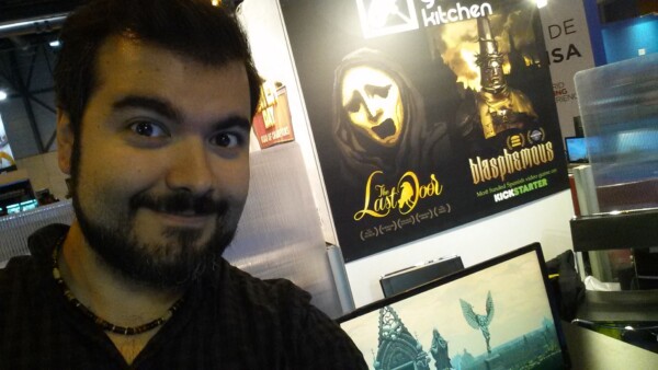 2017 - First time promoting Blasphemous in a videogames event during the Madrid Games Week 2017.