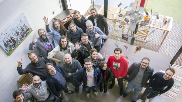 2021 - The Game Kitchen team in their new studio.